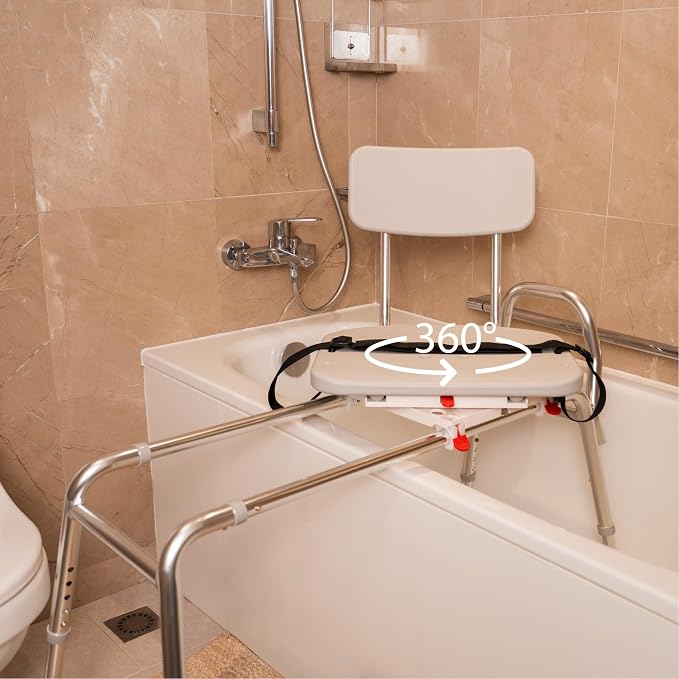 Eagle Health Supplies Sliding Shower Chair Tub Transfer Bench - Image 8
