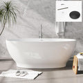 FerdY Koh Samui 65" Freestanding Bathtub, Elegant Oval Shape, Double Walled by FerdY