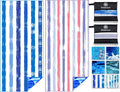 2 Pack Lightweight Thin Microfiber Beach Towel Sand Free Quick Dry Absorbent by WIDDONEN