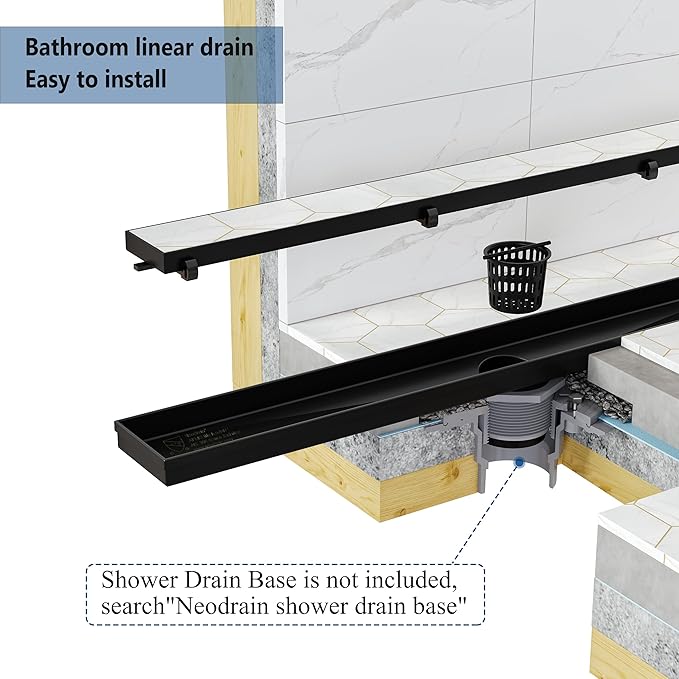 Neodrain 24-Inch Linear Shower Drain - Image 8