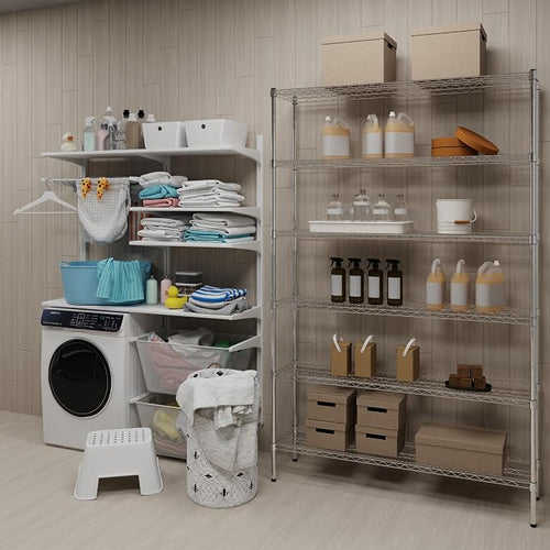 14" Deep x 54" Wide x 74" Height Wire Shelving Kit | 6-Tier | NSF Commercial - Image 2