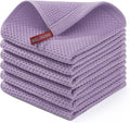 Homaxy 100% Cotton Waffle Weave Kitchen Dish Cloths, Ultra Soft Absorbent Quick by Homaxy