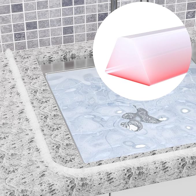 39 Inch Collapsible Shower Water Dam, Shower Threshold Water Dam Shower Barrier - Image 3