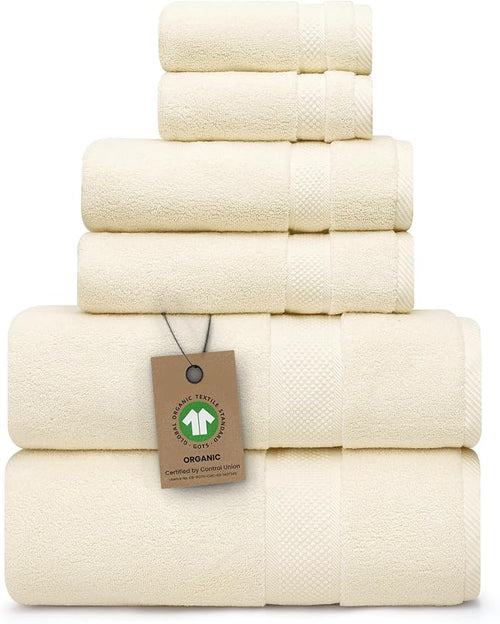 100% Organic Zero-Twist Cotton Towels by AlusaHome