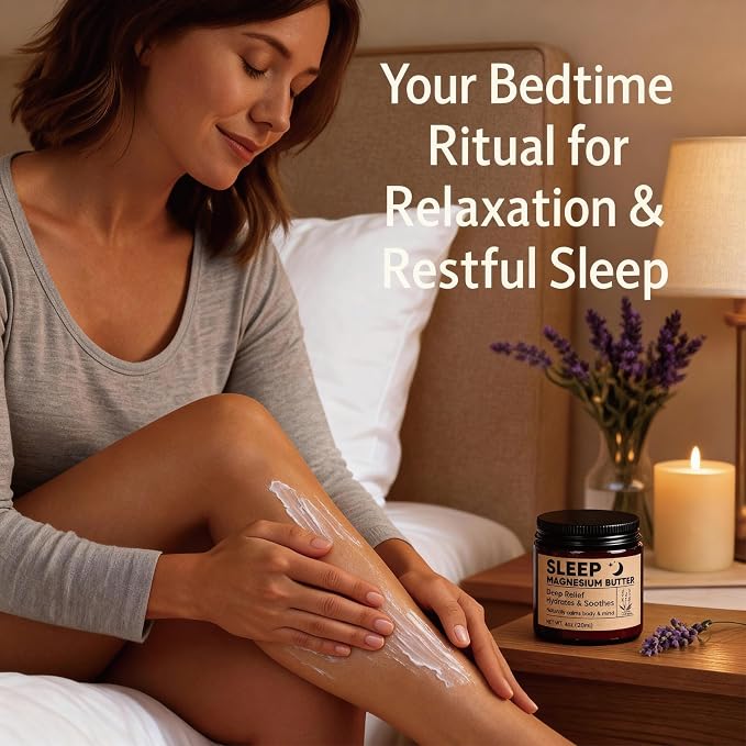 Magnesium Butter for Sleep, Nighttime Magnesium Cream for Leg & Foot – - Image 3