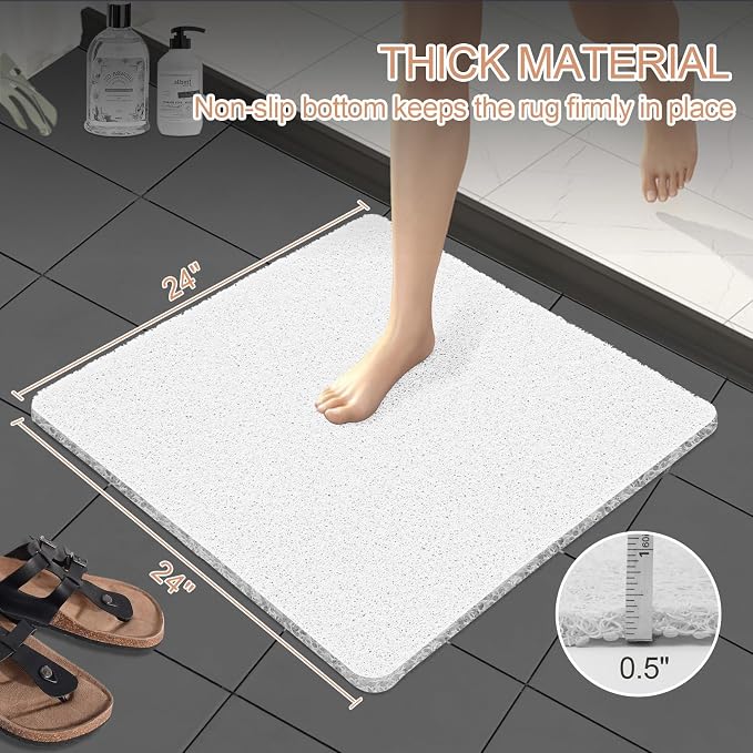 Joyhalo Shower Mats for Showers Anti Slip for Elderly, Bath Tub Mats for - Image 3