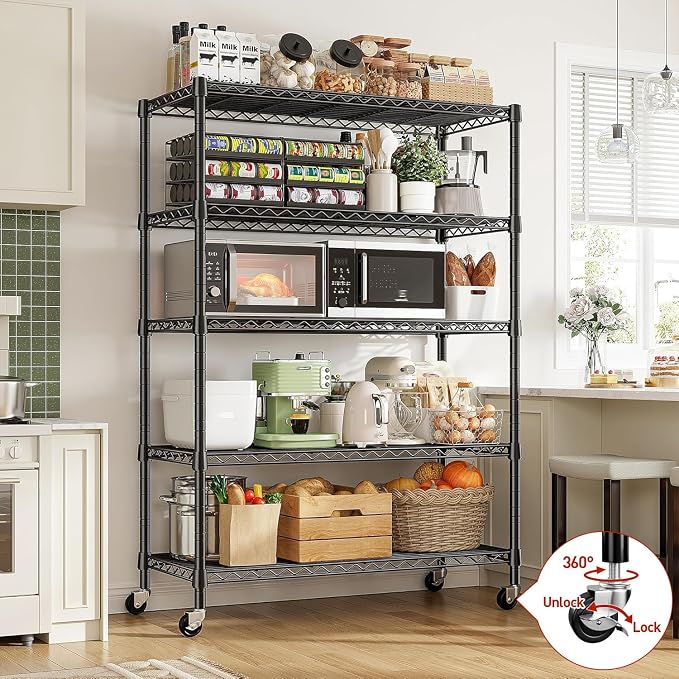 REIBII 73''H Storage Shelves 1660LBS Wire Shelving Unit - Image 4