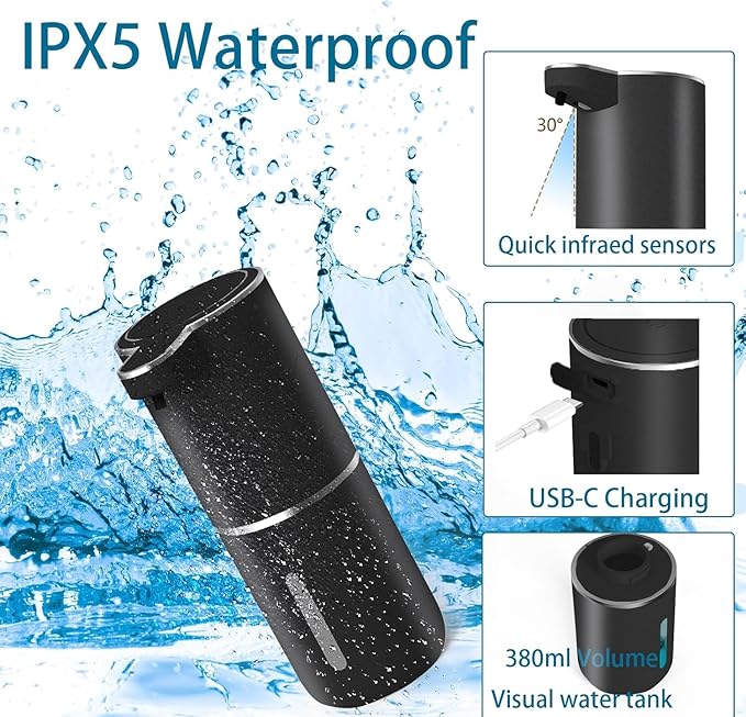 Automatic Liquid Soap Dispenser, Touchless Hand Soap Dispenser USB - Image 3