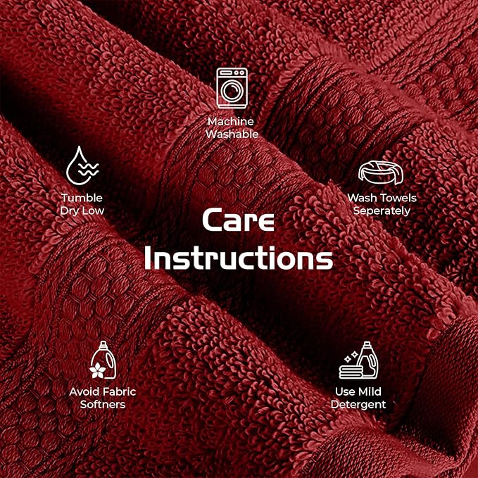 RIVERSIDE 12 Pack Premium 100% Cotton Face Washcloths, 550 GSM, 12 x 12 Inches - Image 6