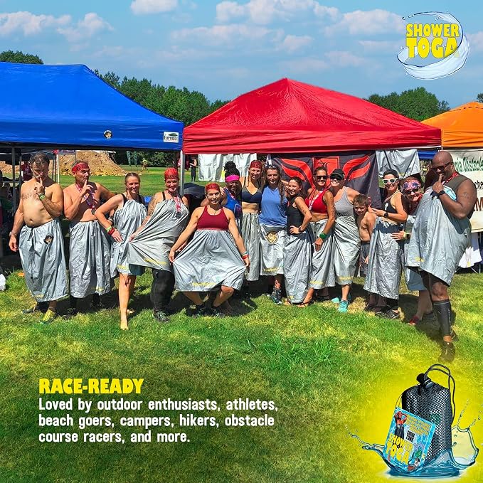 Shower Toga - Wearable Shower Garment, Privacy RV & Camping Shower, Surf Poncho - Image 7
