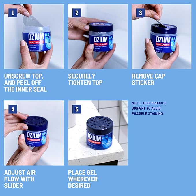 Ozium 4.5 Oz. Odor Eliminating Gel - Image 6
