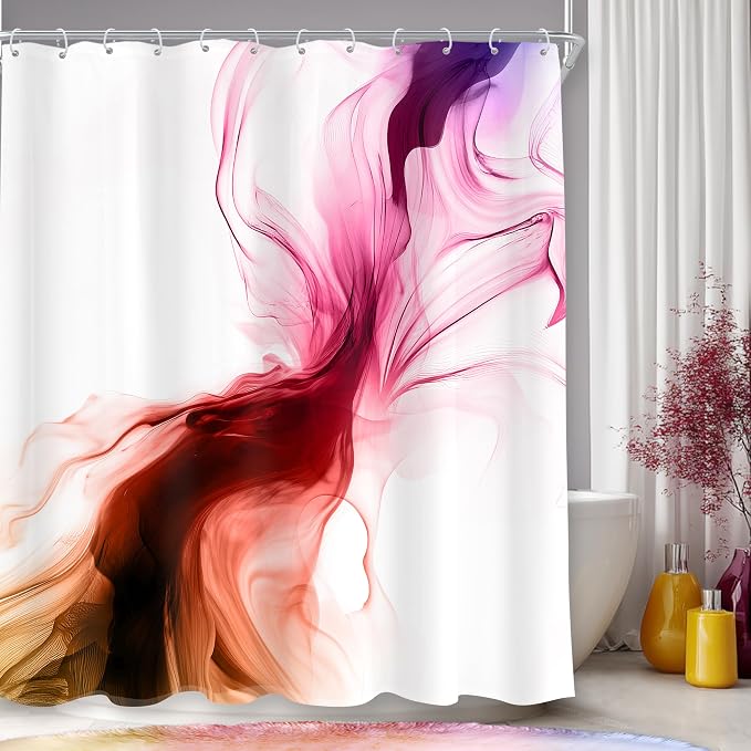 Cinbloo Colorful Multicolor Rainbow 60Wx72H Shower Curtain Abstract Modern by Cinbloo