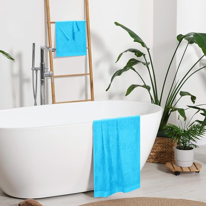 Ultra Soft 3 Pack Cotton Towel Set, Contains a Bath Towels 28x55 inch, a Hand - Image 5