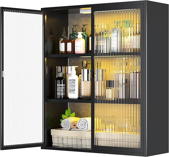 Laundry Room Cabinets Wall Mounted, Bathroom Wall Cabinet by YILFANA