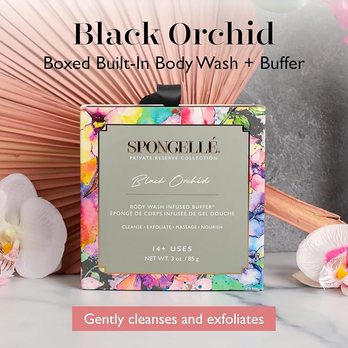 Spongelle Black Orchid Body Wash Infused Buffer - Image 2