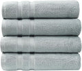 SOFE H&L | Olea Luxury Cotton Turkish Bath Towels Set of 4 Light Blue | Premium by SOFEHomeLiving