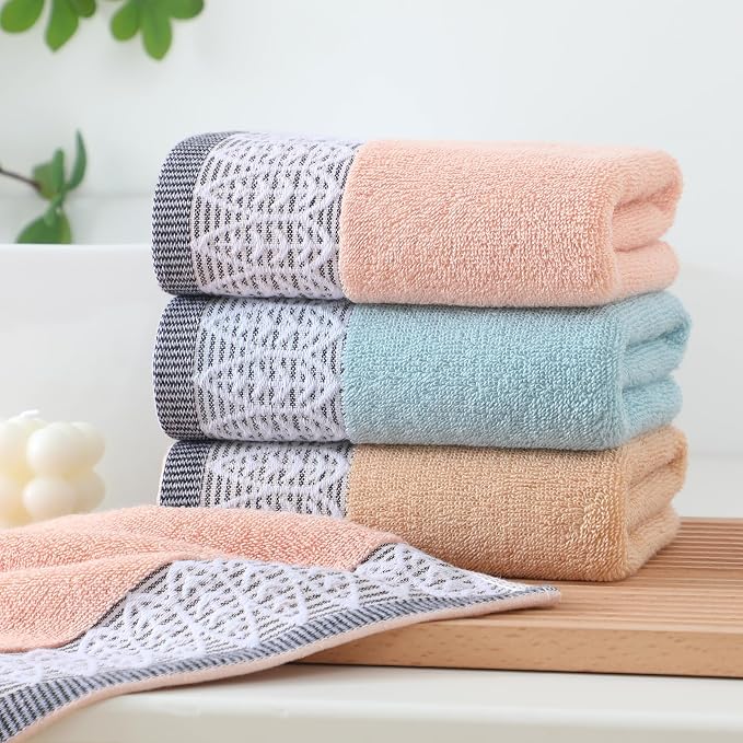 2 Pack Decorative Hand Towels, Leaf Design Cotton, Soft Absorbent Quick-Drying - Image 6