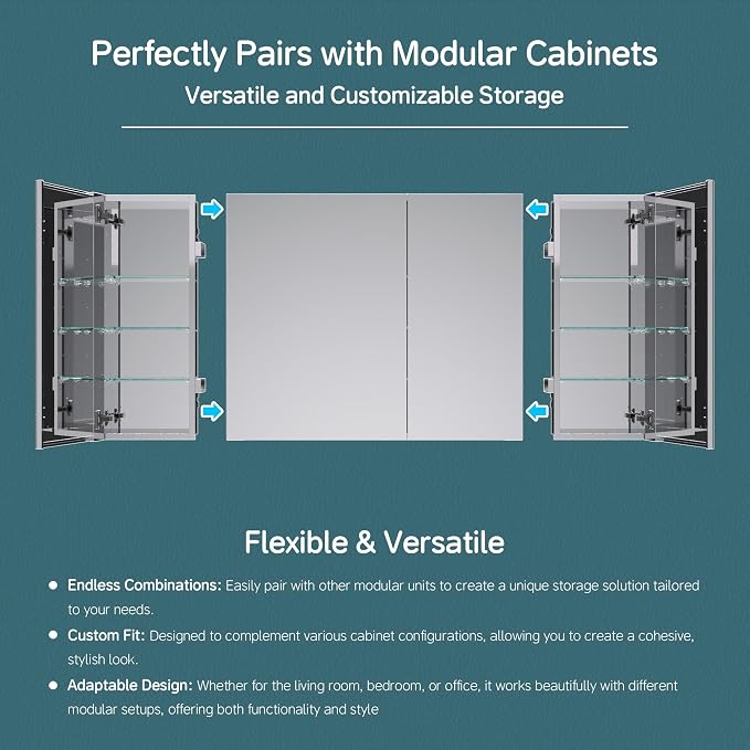20"x36" Medicine Cabinet with Mirror - Image 9