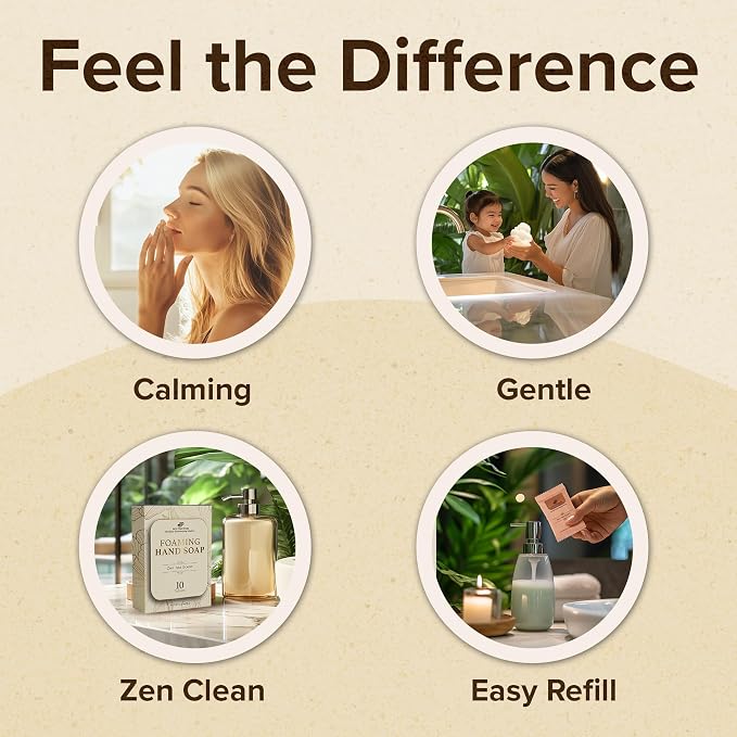 Foaming Hand Soap Tablets Refill Zen Tea Scent - Image 7