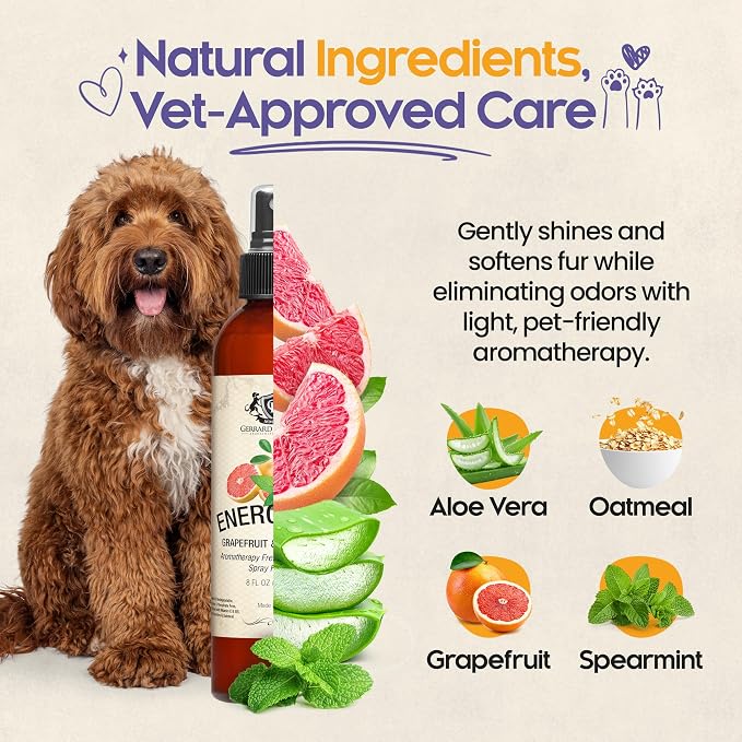 Dog Perfume Spray Long Lasting Grapefruit & Spearmint 8 Fl Oz-Dog Calming Spray - Image 3
