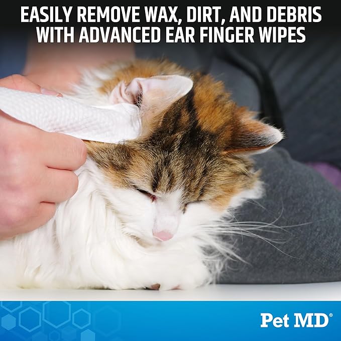 Pet MD Advanced Ear Finger Wipes - Image 2