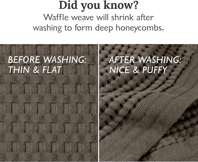 GILDEN TREE Waffle Towels for Bathroom Luxury 100% Cotton Bath Towels, Quick - Image 8