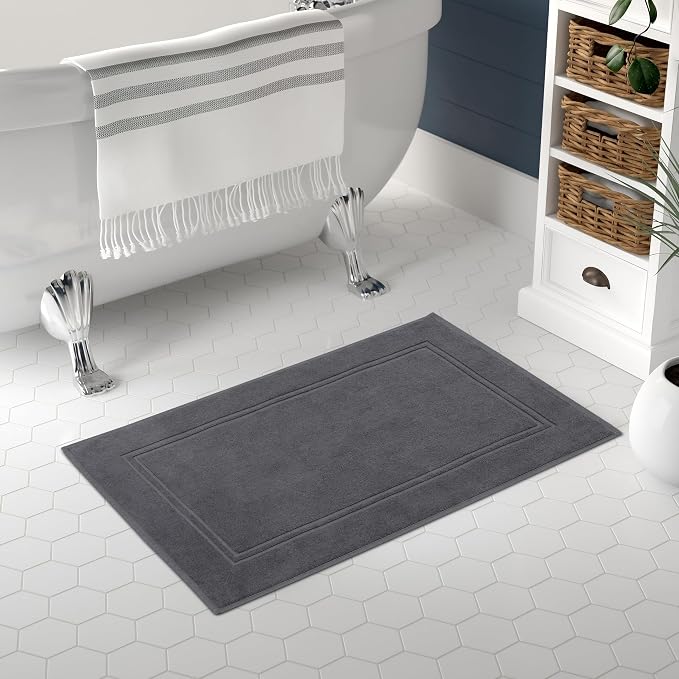 Tens Towels Pack of 2 Bath Mats 100% Cotton, 20 x 32 Inches, Super Absorbent - Image 2
