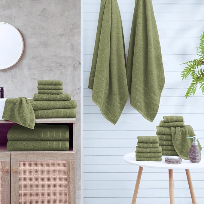 Casa Platino 100% Mercerized Cotton Bathroom Towel Set - Image 2