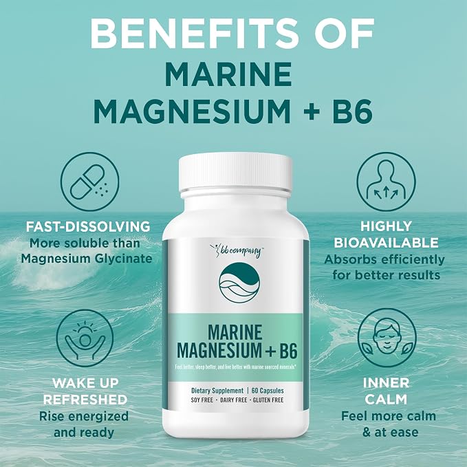 Ocean Magnesium 200mg Aquamin | More Soluble Than Magnesium Glycinate | Whole - Image 4
