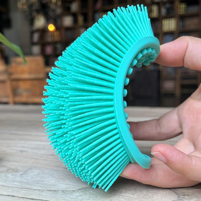Premium Sensory Brush for Kids or Autism, Soft Silicone Body Scrubber, 2 in 1 - Image 4