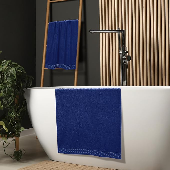 Cotton 2 Pack Oversized Bath Towel Set 28x55 inches, Large Bath Towels - Image 4