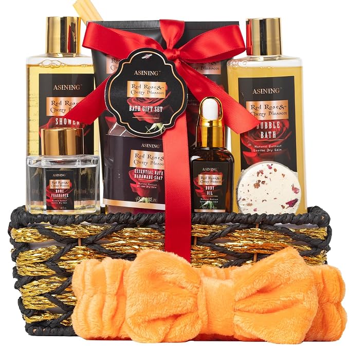 Birthday Gifts for Women, Spa Gift Baskets for Women, Birthday Gifts for Wife by ASINING