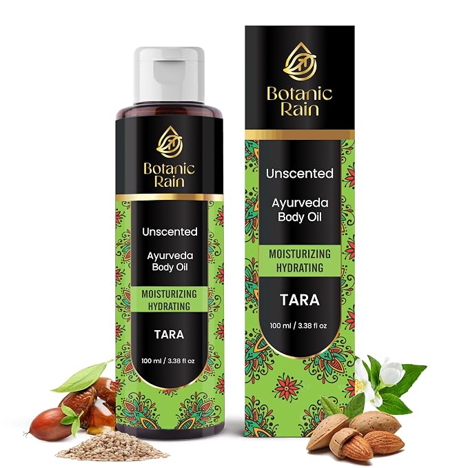 Ayurveda Unscented Body Oil After Shower, Moisturizing & Hydrating Natural by BotanicRain
