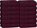 BOUTIQUO Ultra Soft Cotton Washcloths, Contains 12 Piece Face Cloths 12x12 inch by BOUTIQUO