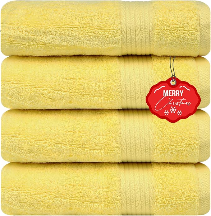 Ample Decor Bath Towels 100% Cotton 30 X 54 Inch 600 GSM Soft Quick Dry by AmpleDecor