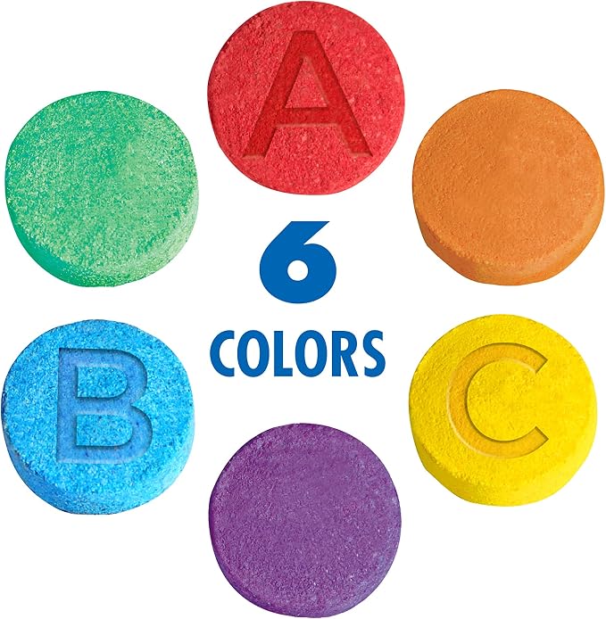 Mr. Bubble Fizzy Tub Colors Bath Water Coloring Tabelets, 6 Bright Colors - Image 6