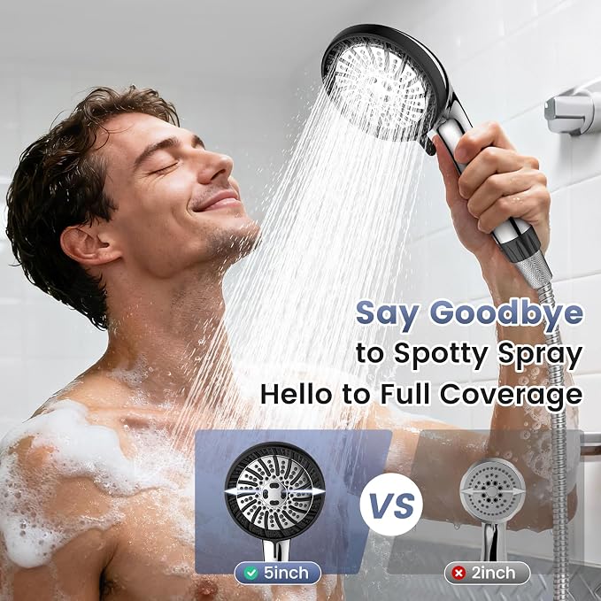 Filtered Shower Head with Handheld, High Pressure 8 Spray Showerhead with - Image 8