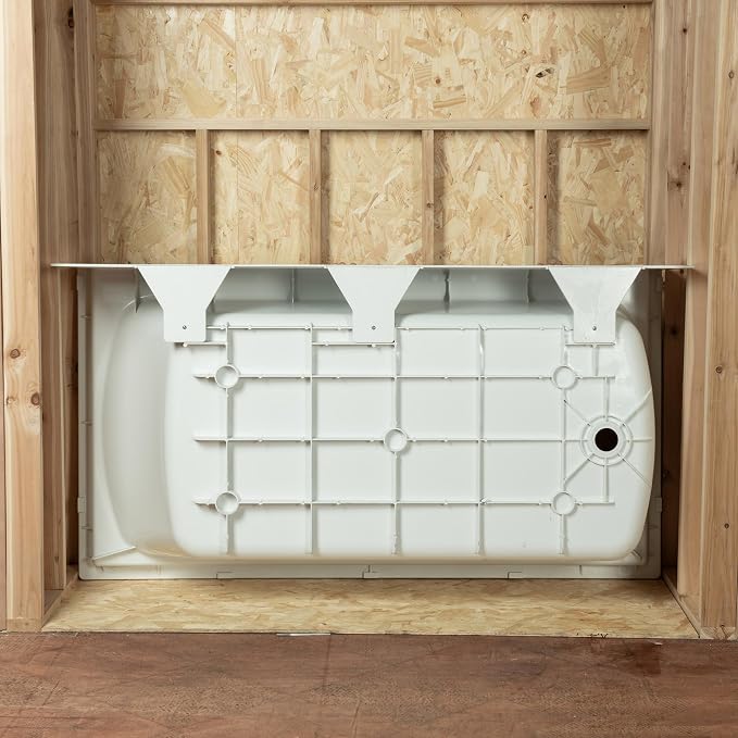 WOODBRIDGE 60” x 32” Alcove Soaking Bathtub in white - Image 13