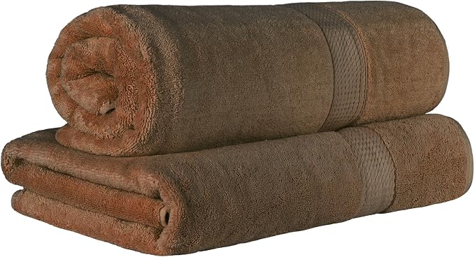 Superior Egyptian Cotton Pile Bath Sheet Set of 2, Ultra Soft Luxury Towels by SUPERIOR