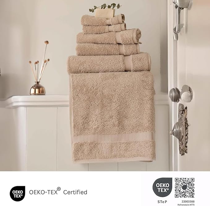 SALBAKOS 100% Turkish Cotton 6-Piece Towel Set | Heirloom Quality Hotel & Spa - Image 4