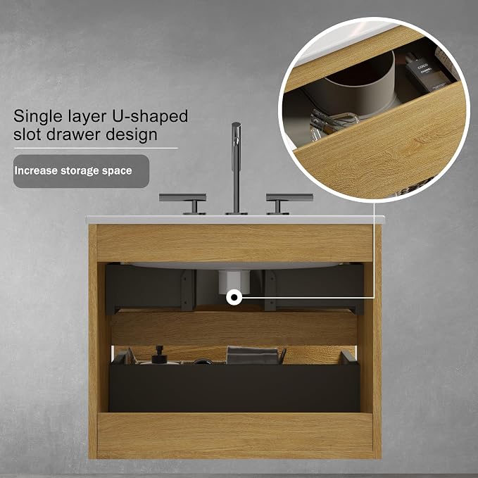 Floating Wall Mounted Bathroom Vanity - Image 6