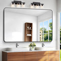 BONEWEI Black Bathroom Mirror, 60x40 inch Wall Mirror by BONEWEI