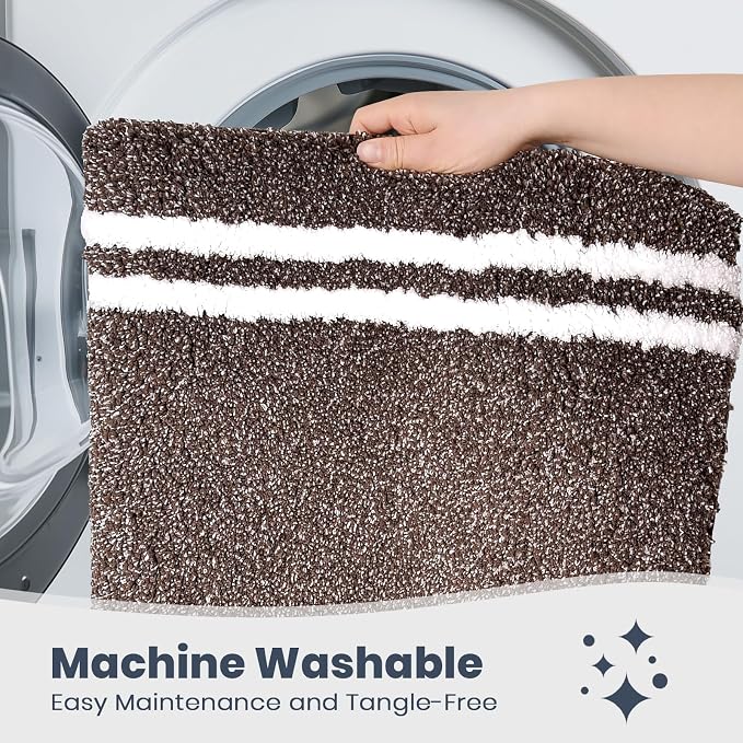 PURRUGS Bathroom Rug Non-Slip Machine Washable 24" x 36", Super Absorbent and - Image 6