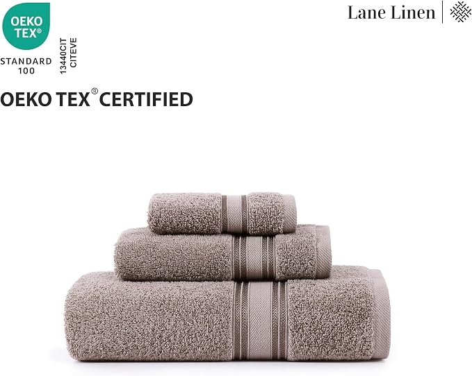 LANE LINEN Luxury 100% Cotton Towels Set 18 – Zero Twist, 6 Bath Towels - Image 8