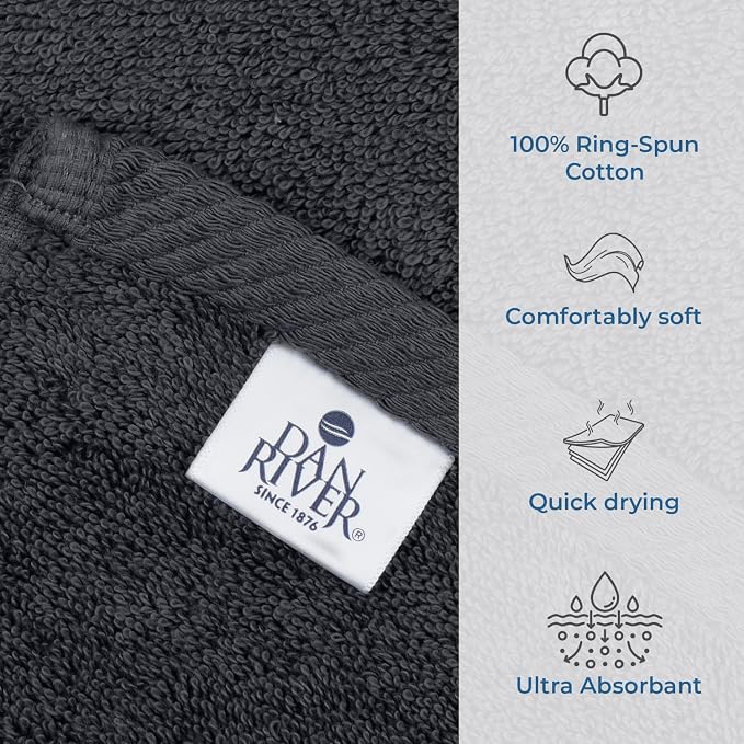 DAN RIVER Pack of 1 Bath Sheet 40x80 Inches, Extra Large Bath Towels Oversized - Image 3