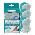 Spongables Pedi Scrub Foot Exfoliating 20+ Wash Sponge, Ocean Breeze by Spongeables
