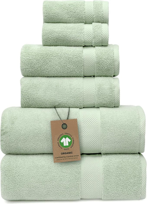 100% Organic Zero-Twist Cotton Towels by AlusaHome