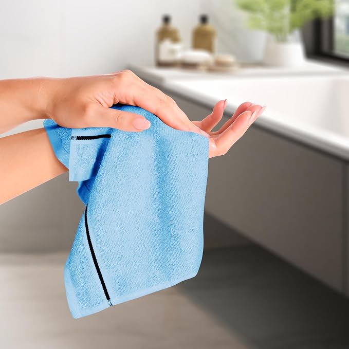 MyOwn Ultra Soft Cotton 6 -Piece Hand Towel Set 16x24 Inch, Spa & General - Image 4