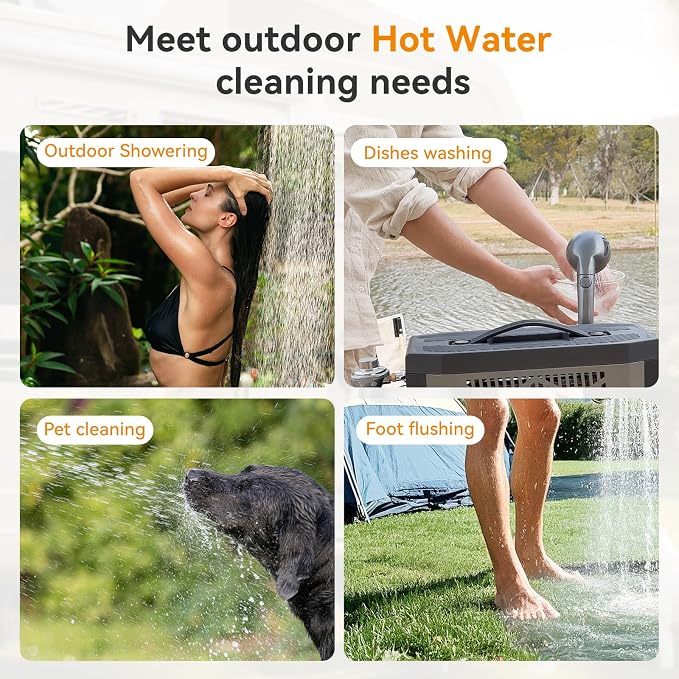 Powered Portable Water Heater, Battery-Powered Camping Water Heater, On-Demand - Image 5
