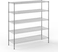 21" Deep x 60" Wide x 64" Height Wire Shelving Kit | 5-Tier | NSF Commercial by Regal+Altair